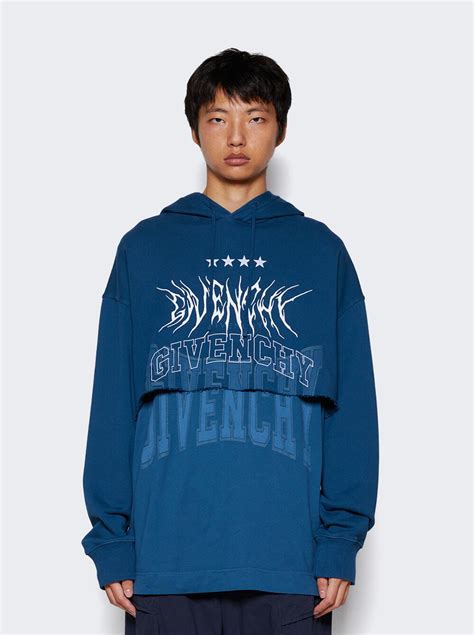 givenchy double-layered hoodie over|givenchy hoodie for sale.